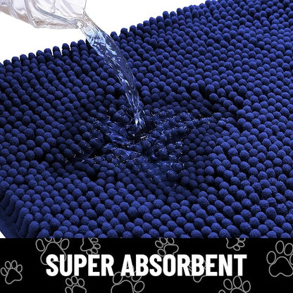 smiry Dog Door Mat for Muddy Paws (24x16 Inches,