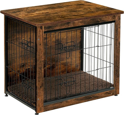 DWANTON Dog Crate Furniture with Cushion 27.2" L,
