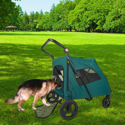 Dog Pet Stroller 4 Wheels, 100 Pounds,