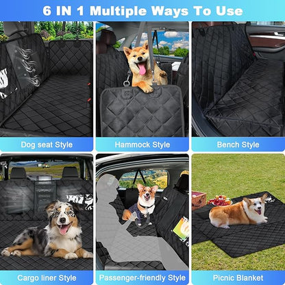 Dog Car Seat Cover for Back Seat 600D Heavy