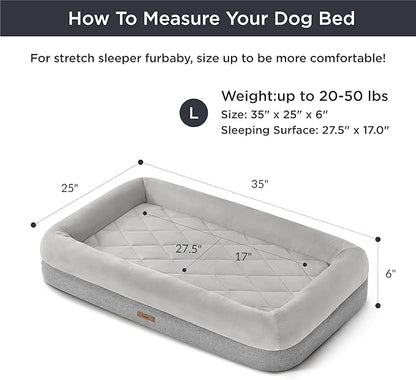 Lesure Memory Foam Dog Bed