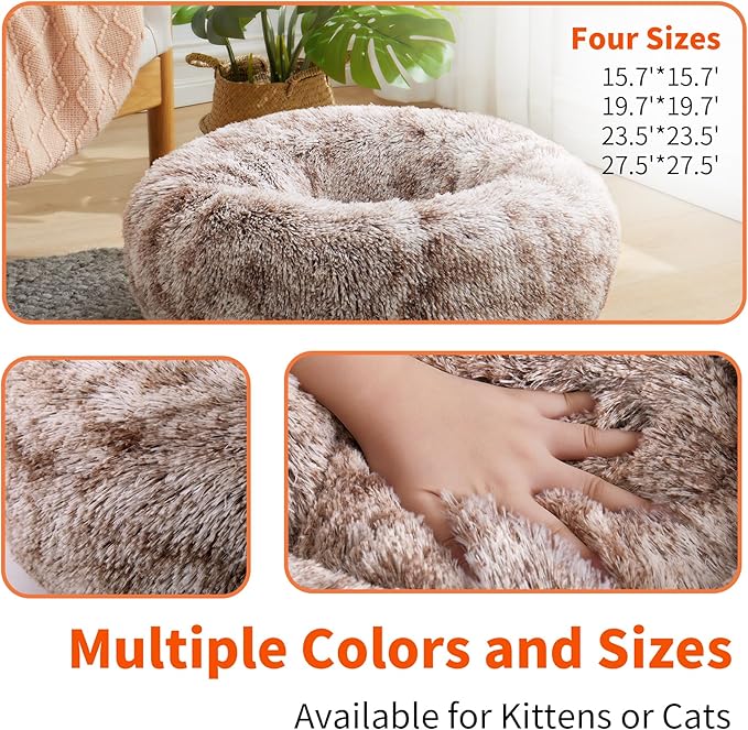 Round Pet Bed for Dogs and Cats 15.7''/40cm)