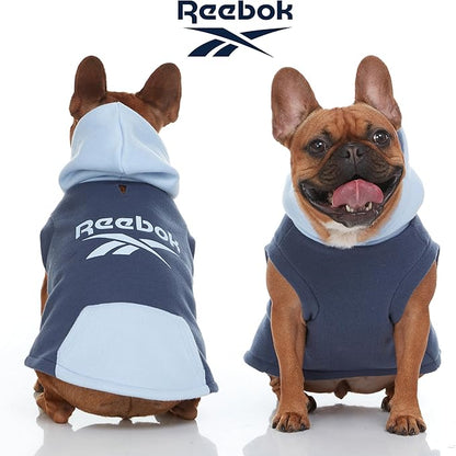 Reebok Dog Hoodie – Fleece Dog Sweater with Leash Hole