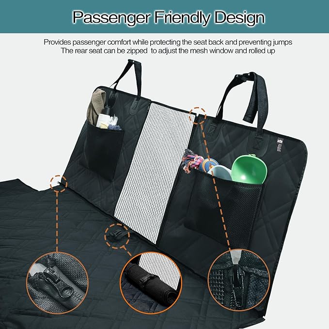 Dog Car Seat Cover for Back Seat