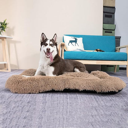 Coohom Deluxe Plush Dog Bed Pet Cushion Crate Mat