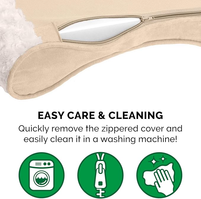 Furhaven Orthopedic Dog Bed for Large Dogs w/ Removable Washable Cover 75 lbs