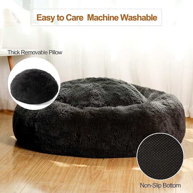 JEMA Calming Dog Beds for Medium Large Dogs 24 Inch