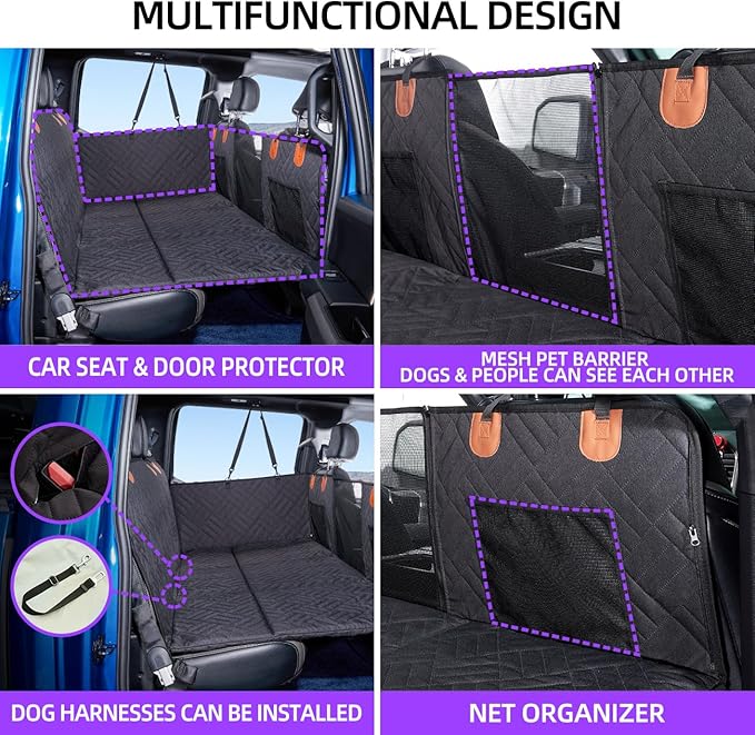 Dog Seat Cover and Bed for Trucks F150, RAM1500,