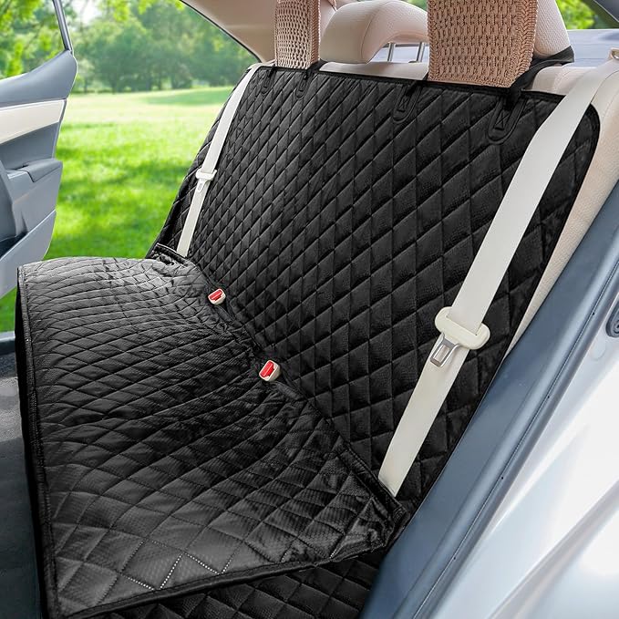 PETICON Waterproof Scratchproof Pet Bench Seat Covers for Cars
