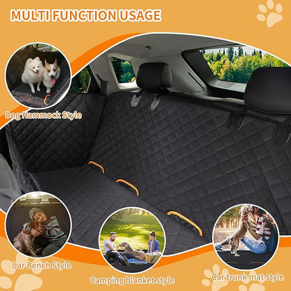 Dog Car Seat Cover for Back Seat 100% 600D 6-Layer