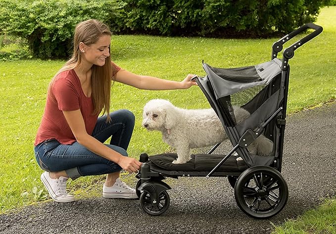 Pet Gear NO-Zip Pet Stroller with Dual Entry 1 Model, 4 Colors