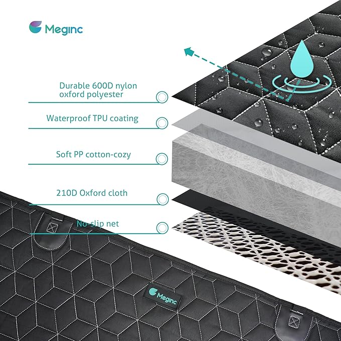 Back Seat Pet Cover for Dogs for SUV SUV,Jeeps,RAV4,CR-V