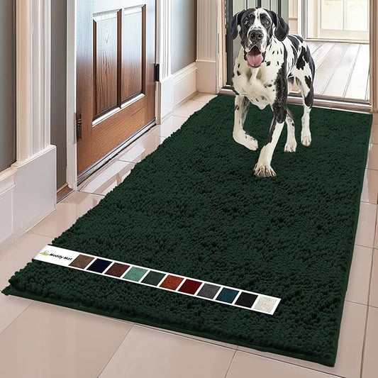 Muddy Mat® AS-SEEN-ON-TV Highly Absorbent Microfiber Dog Door Mat and Pet Rug 59"X35"