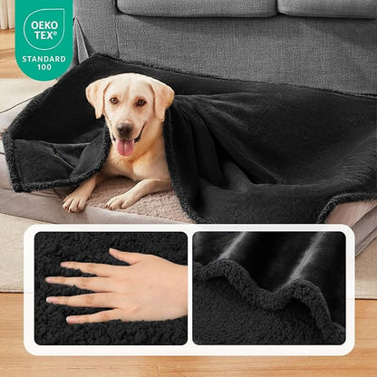 Luciphia Waterproof Blanket for Large Dogs Liquid Proof Small（40" x 28"）