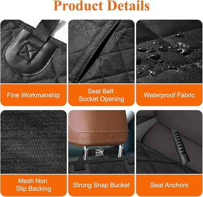 ICWEIMEI Dog Car Seat Cover