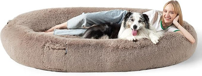 Bedsure Memory Foam Human Dog Bed 72"x48"x12" Calming