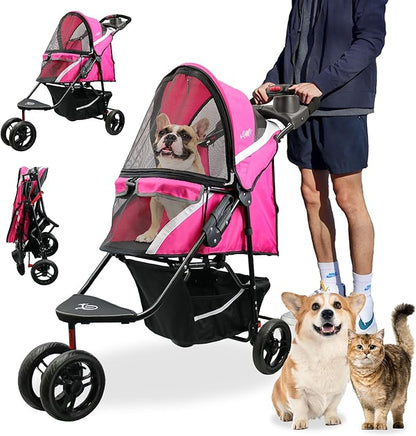 Petique Revolutionary Durable Pet Stroller 55LBS -