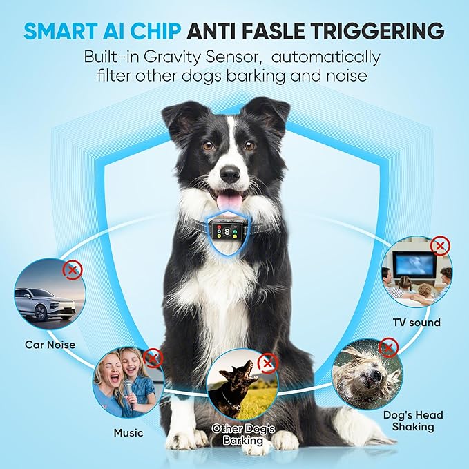 MODUS Dog Bark Collar 8 Adjustable IP67 Waterproof