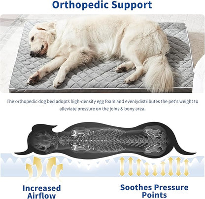 Orthopedic Dog Beds for Large Dogs with Removable Washable Cover 48 inch,