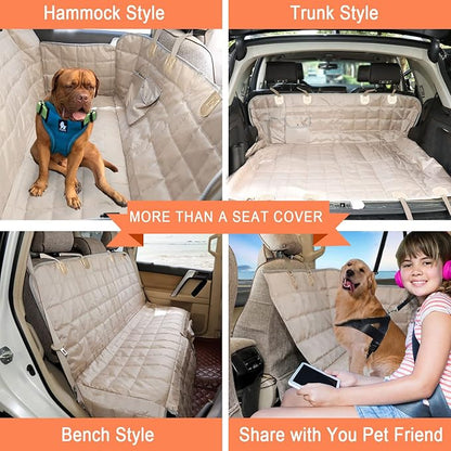 Xlarge Dog Car Seat Cover for Back Seat Dog Seat Cover Hammock for Truck SUV