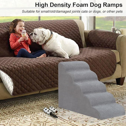 Dog Stairs for High Bed 5 Tier 22" Non-Slip