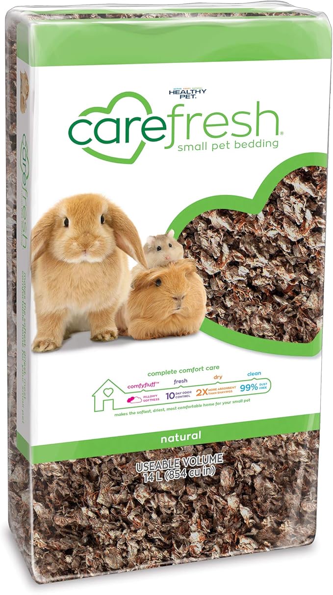 Carefresh 99% Dust-Free Natural Paper Small Pet Bedding with Odor Control, 14 L