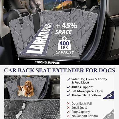 Back Seat Extender for Dogs 400lbs, Waterproof