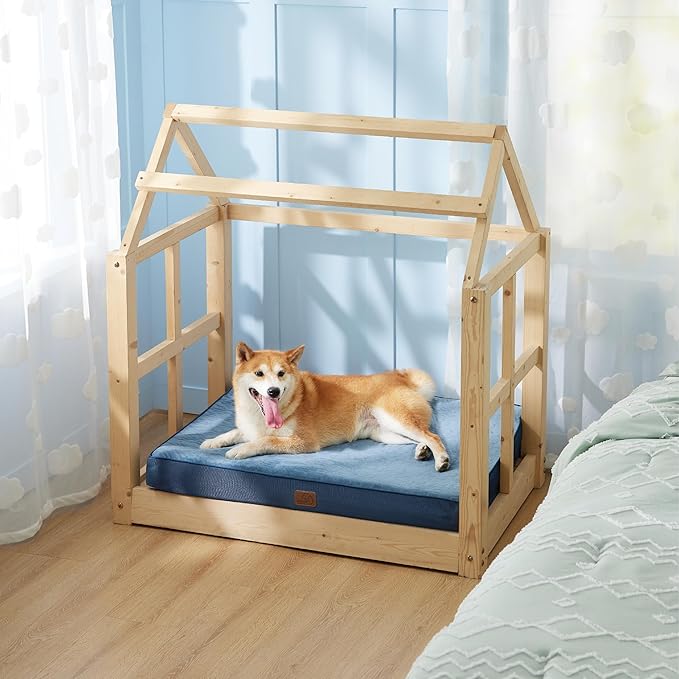 Bedsure Large Orthopedic Dog Bed 2-Layer Thick, 30x20x3 Inches,