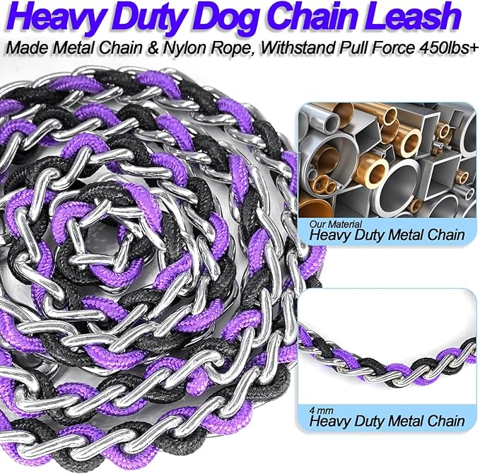 Dog Leash Rope Chain 6ft Heavy