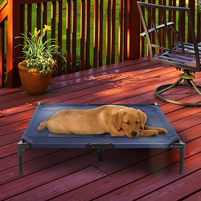 Elevated Dog Bed 36x29.75-Inch Portable 80lbs by