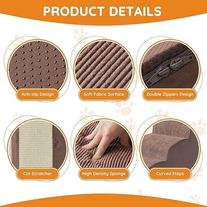 Dog Steps for Bed 4-Step Dog