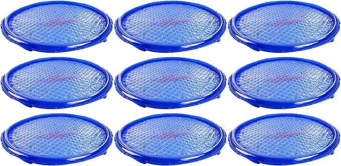 Solar Sun Rings UV Resistant Above Ground Inground Swimming Pool Hot Tub Spa Heating Accessory Circular Heater Solar Cover (9 Pack)