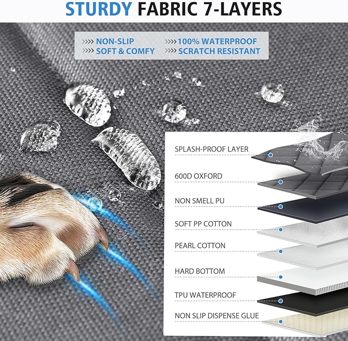 Back Seat Extender for Dogs 400lbs Capacity