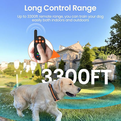 Dog Shock Collar 3300Ft, Shock 8-120lbs, Waterproof