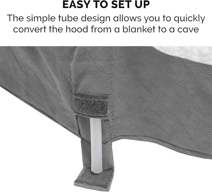 Furhaven 26" Round Cooling Gel Dog Bed for Medium/Small Dogs w/ Removable Washable Cover 30 lbs 26-inch