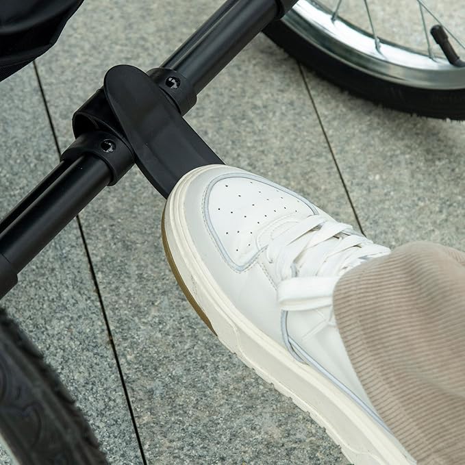 NicBex Dog Stroller with 3 Big Wheels Foldable Cat Stroller with Adjustable Canopy