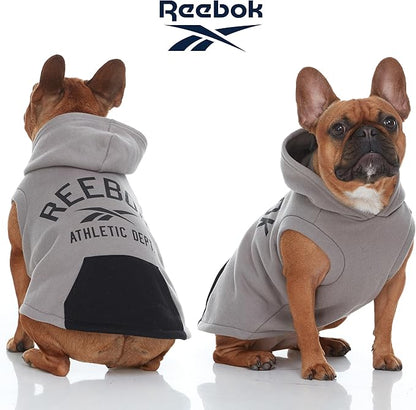 Reebok Dog Hoodie – Fleece Dog Sweater with Leash Hole