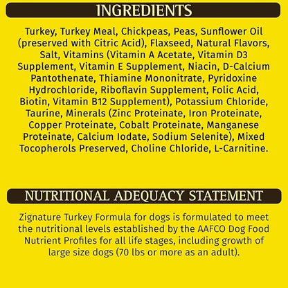 Zignature Turkey Limited Ingredient Formula Small Bites Dry Dog Food 12.5lb