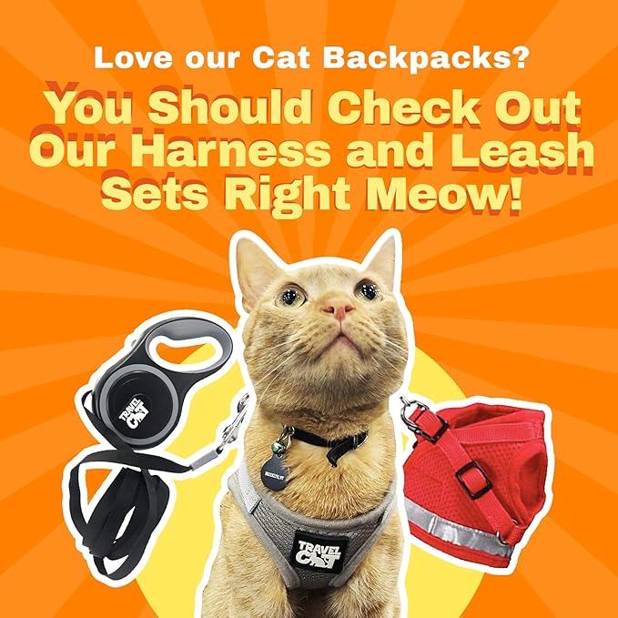 Your Cat Backpack Carrier Bag - Airline Approved Cat Carrier with Space Capsule Bubble for Small Cats, Kitten - Brown Premium Cat Carrier Backpack for Outdoor, Travel, Hiking, Pet Supplies