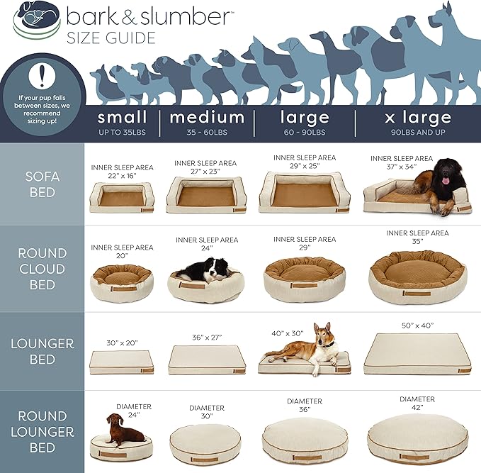 Luna Linen Cream XL Round Cloud Dog Bed