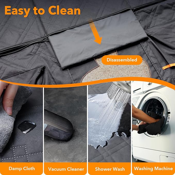 Back Seat Extender for Dogs 400LB Foldable