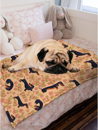 Dachshund Dog Blankets Puppy Blanket 30x40 in