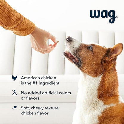 Amazon Brand – Wag Chicken Flavor Hip & Joint Training Treats for Dogs, 2 lb. Bag (32 oz)