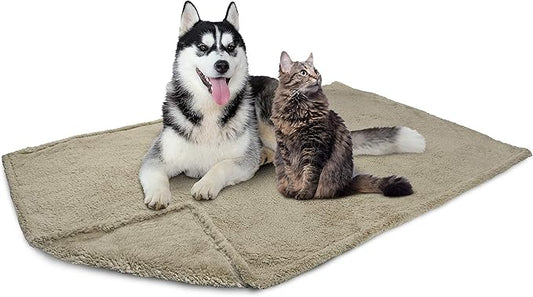 PetAmi Fluffy Waterproof Dog Blanket for Bed Large Dogs 90x90)