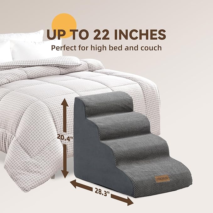 Slope Dog Stairs for Medium Dogs 4-Step Dog 22''