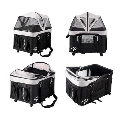 Petique Dynamic Pet Stroller 4-in-1 Travel 55LBS