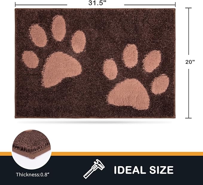 PURRUGS Dirt Trapper Door Mat 20" x 31.5"