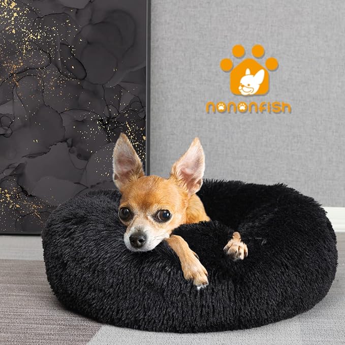 nononfish Puppy Beds for Small Dogs Washable 19”
