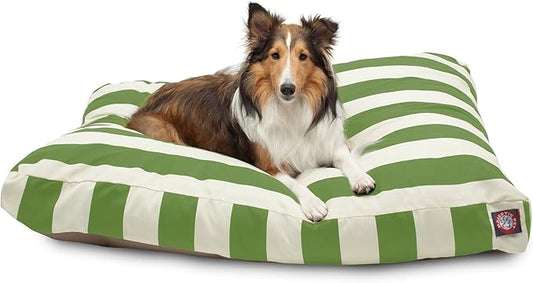 Majestic Pet Rectangle Large Dog Bed Washable – Non Slip Comfy Pet Bed – Dog Crate Bed with Removable Washable Cover – Dog Kennel Bed for Sleeping 44x36x5 Inch