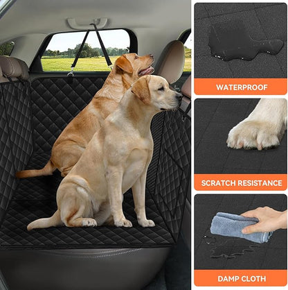 Car Back Seat Extender for Dogs Hard Bottom Car Seat Cover for Dogs 400lbs,Dog Car